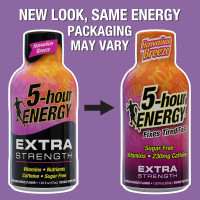 5-hour ENERGY Extra Strength Energy Shot, Hawaiian Breeze Flavor (1.93 oz. - 24 Count) Zero Calories & Sugar-Free 230 mg Caffeinated Energy Shot, Amino Acids & B Vitamins, Dietary Supplements Hawaiian Breeze - Extra Strength 24 Count