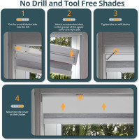 Motorized Blinds No Drill Automatic Blinds for Windows Cordless Roller Shades Electric Blinds with Remote Control Smart Blinds (White, 27 x 72) White 27