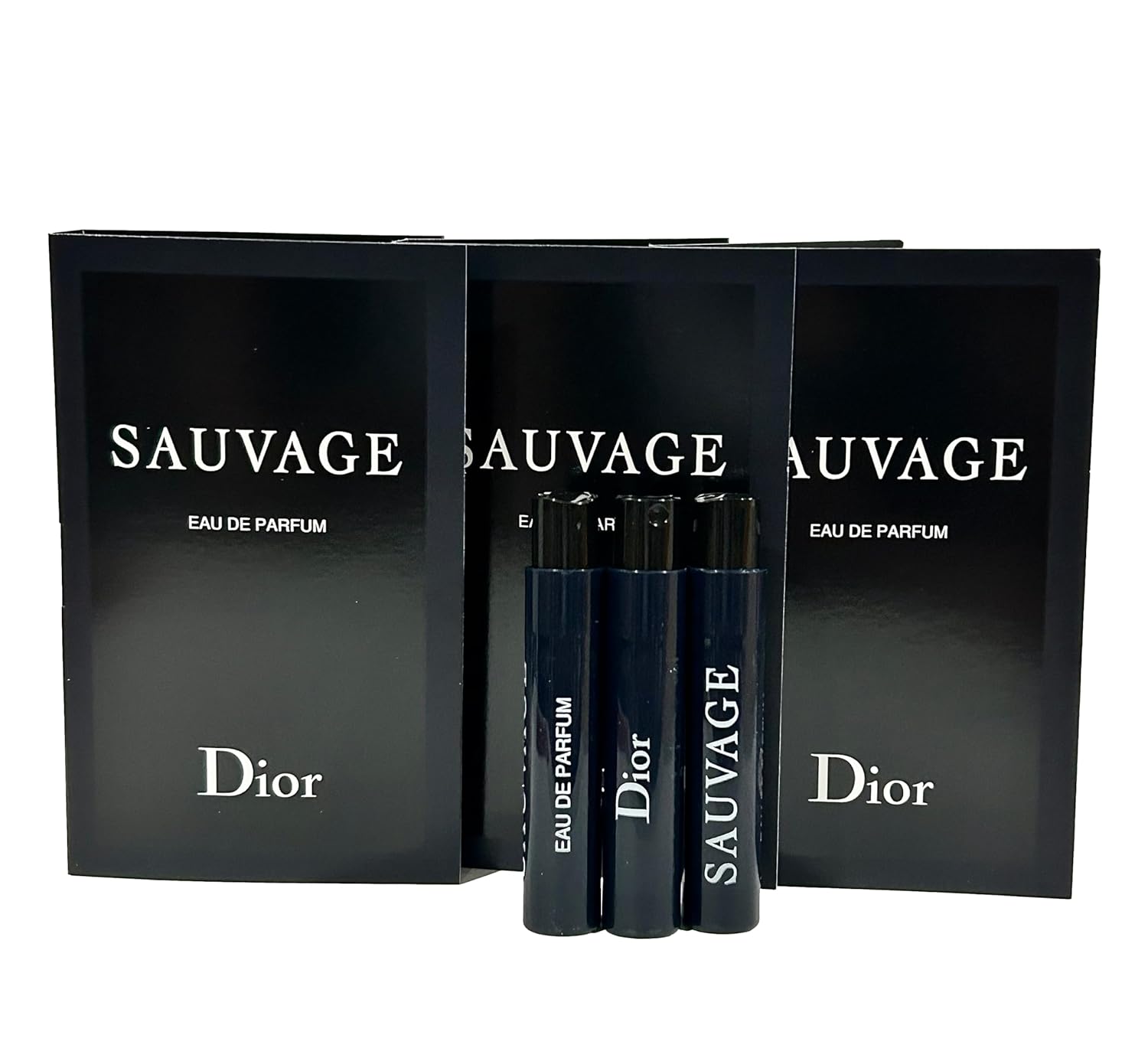 Dior Christian SAUVAGE MEN Sample Perfume EDP Vial 1 ml /0.03 oz - 3 PCS - Set of 3