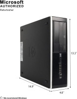 HP Flagship Pro Desktop 2018 Computer, Core I5 Up to 3.6GHz, 8GB, 512GB SSD, WiFi, DVD, DP, VGA, USB 3.0, Windows 10 Pro 64 Bit-Multi Language-English/Spanish/French(CI5) (Renewed)