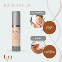 Lira Clinical BB Cream - SPF 30 Tinted BB Cream with PSC & Vitamins - Full Coverage - 0.7 fl oz. (Blanc 30) 0.7 Fl Oz (Pack of 1) BB Blanc 30