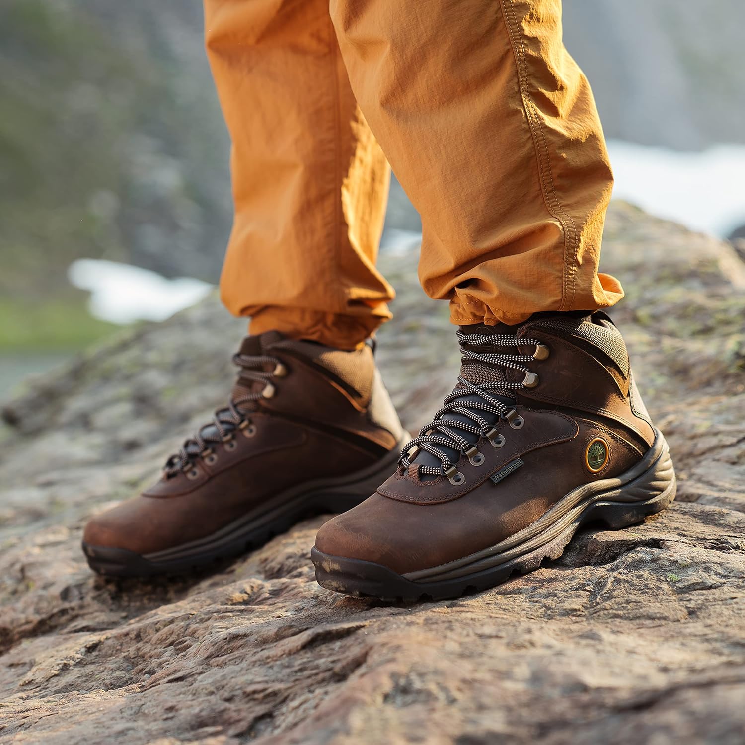 Timberland Mens White Ledge Mid Waterproof Brown 11