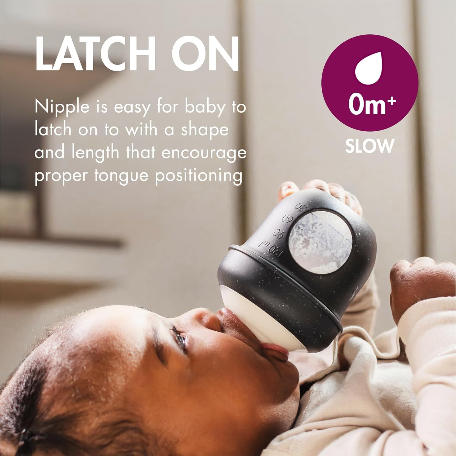 Boon Nursh Reusable Silicone Pouch Baby Bottles - Slow Flow Nipple - Silicone Baby Bottle Pouch and Nipple - Baby Feeding Essentials - Speckle - 0-3 Months - 3 Count - 4 Ounce Speckle 4 Ounce (Pack of 3)