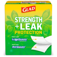 Glad Glad Forceflexplus 13-Gallon Tall Kitchen Drawstring Trash Bags 120 Ct