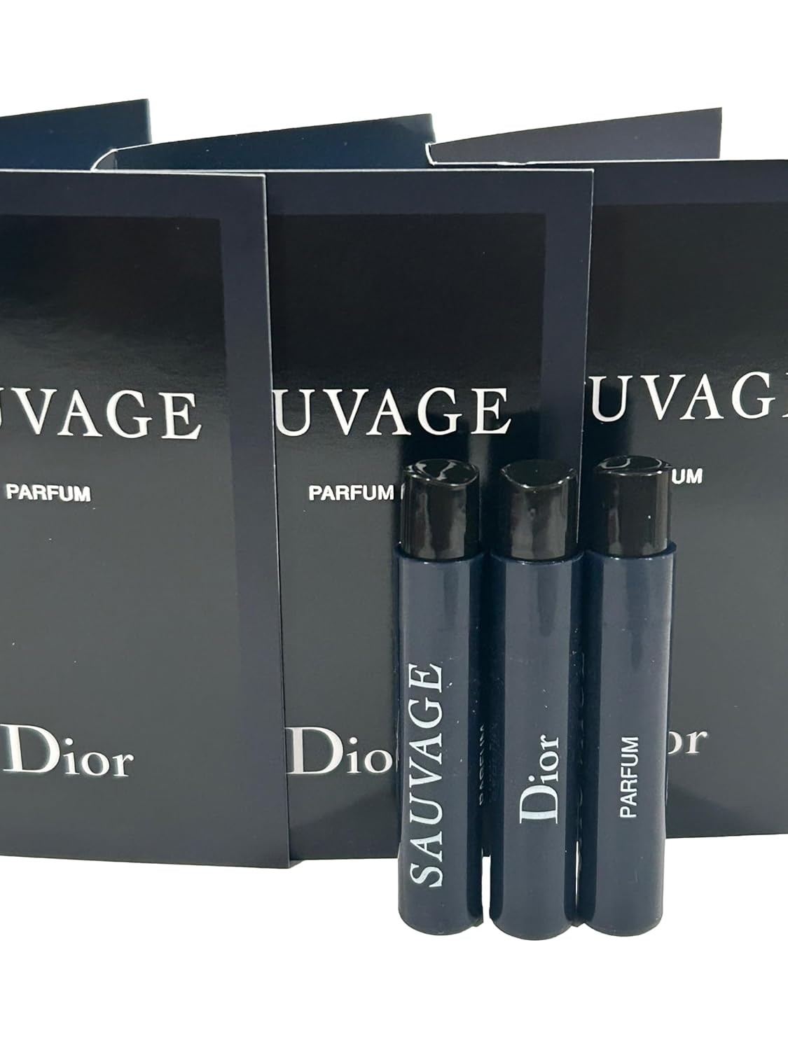 Dior Christian SAUVAGE MEN Sample Perfume PARFUM Vial 1 ml /0.03 oz - 3 PCS 0.03 Fl Oz (Pack of 3)