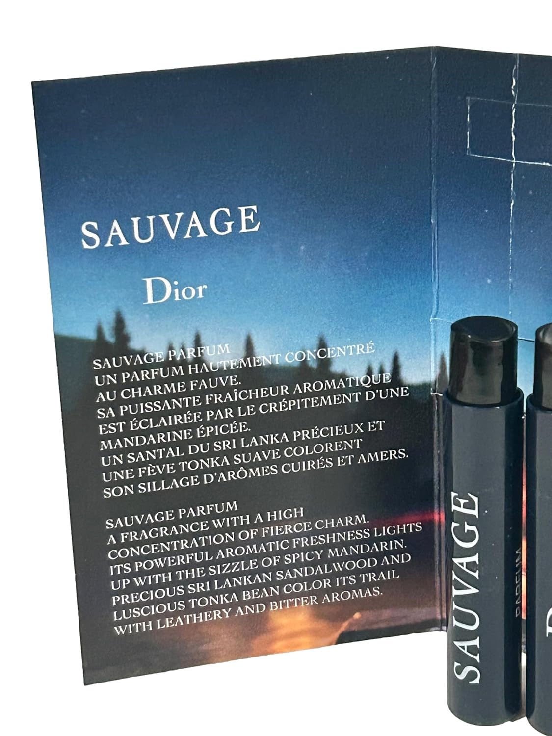 Dior Christian SAUVAGE MEN Sample Perfume PARFUM Vial 1 ml /0.03 oz - 3 PCS 0.03 Fl Oz (Pack of 3)