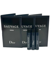 Dior Christian SAUVAGE MEN Sample Perfume PARFUM Vial 1 ml /0.03 oz - 3 PCS 0.03 Fl Oz (Pack of 3)