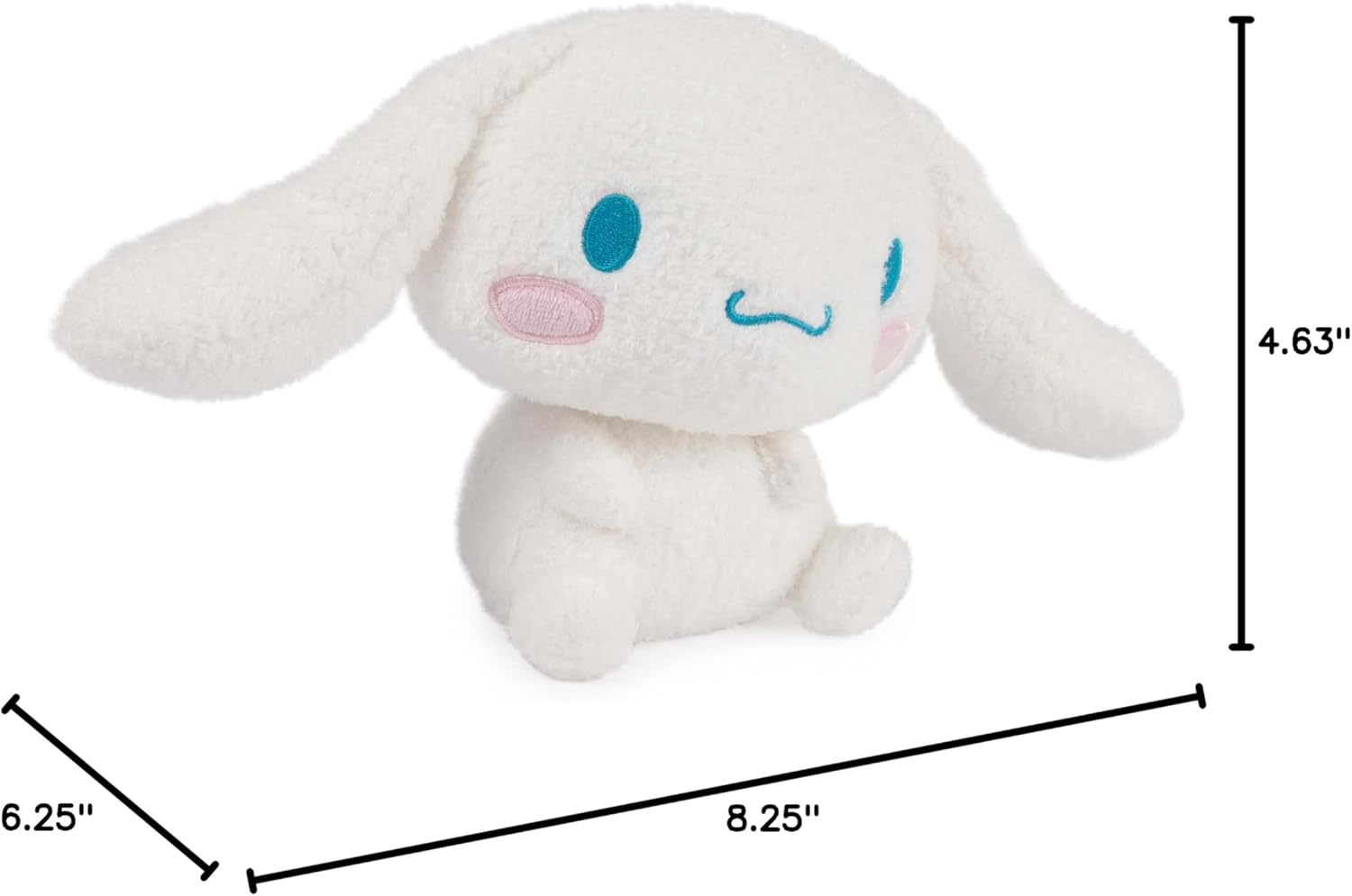 GUND Sanrio Cinnamoroll Plush, Premium Stuffed Animal for Ages 1 and Up, 6”, White