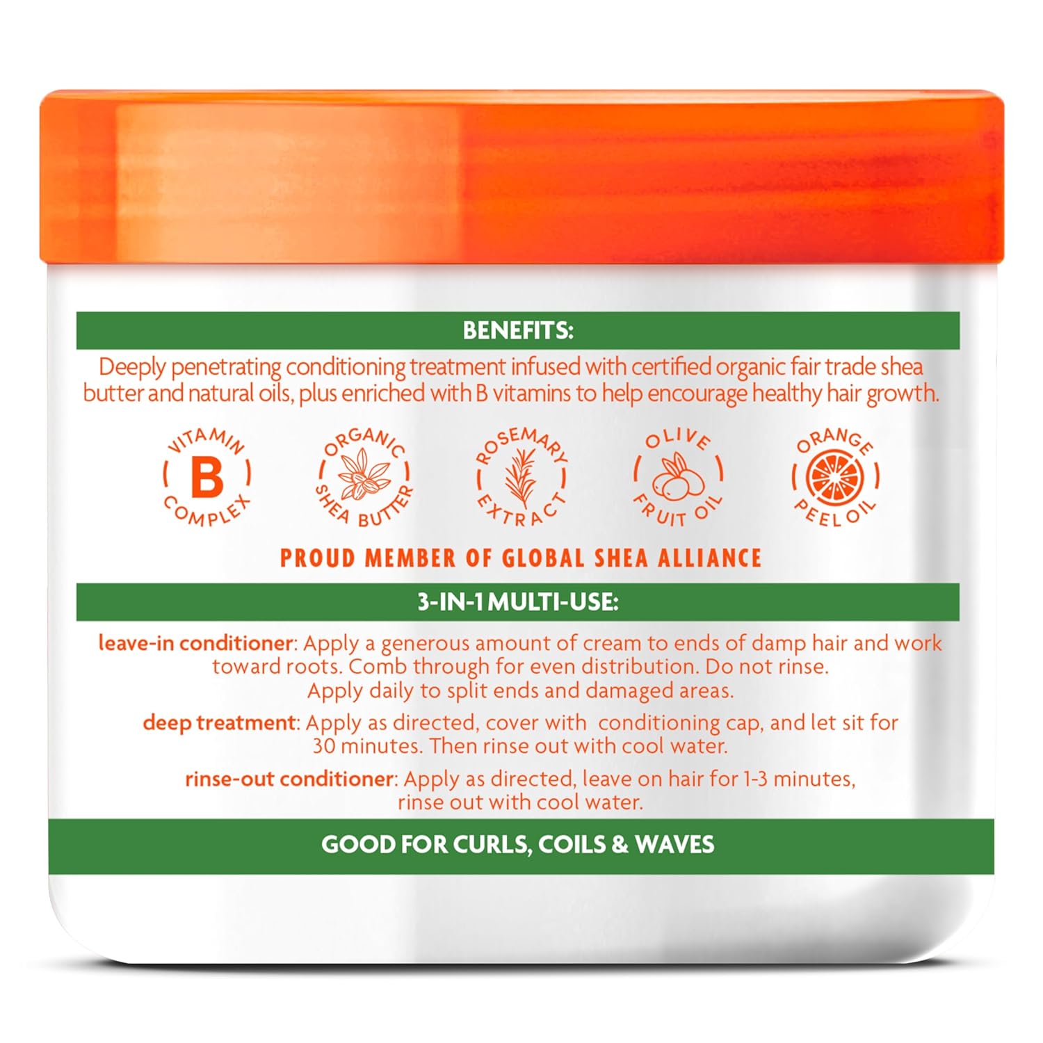 Cantu Leave-In Conditioning Repair Cream with Shea Butter, 16 oz (Pack of 2) 16 Ounce (Pack of 2)