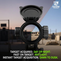 Rhino Red Dot Sight for Rifle - Shotgun Scope, 4MOA Rifle Red Dot Sight, Red Dot Scopes for Rifles & Shotgun Scopes with Green Dot Sight & Red Dot Optics for Rifles, Reflex Sight