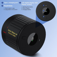 Electric Mason Jar Vacuum Sealer Kit for Wide Mouth and Regular Mouth Mason Jars Black