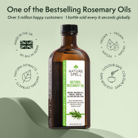 Nature Spell Rosemary Oil For Hair Growth, Pre-Diluted Hair & Scalp Oil Nourishes Dry, Damaged Hair, For Women & Men, 5.07 Fl Oz