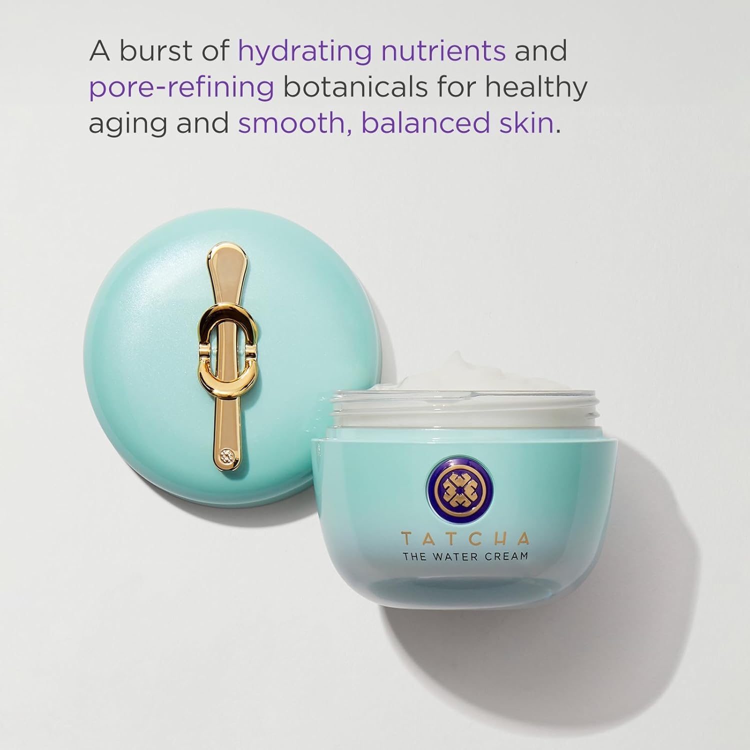 TATCHA The Water Cream | Cream Moisturizer for Face, Optimal Hydration For Pure Poreless Skin 0.34 Ounce (Pack of 1)