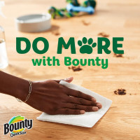 Bounty Quick-Size Paper Towels, White, 12 Family Triple Rolls = 36 Regular Rolls White 140 sheet (Pack of 12)