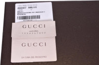 Gucci Women's Leather Micro GG Guccissima Mini Crossbody Wallet Bag Purse (Black)