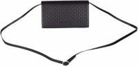 Gucci Women's Leather Micro GG Guccissima Mini Crossbody Wallet Bag Purse (Black)