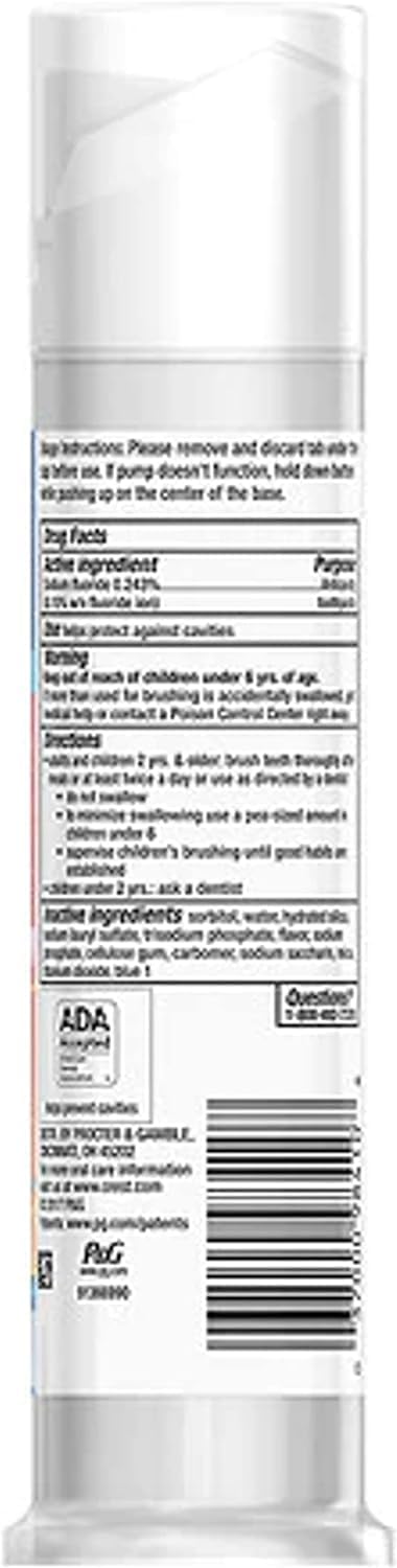 Crest Kids Tube Size Crest Kids Sparkle Fun Cavity Protection Toothpaste, 4.6 Ounce (Pack of 6) Mint 4.2 Ounce (Pack of 6)