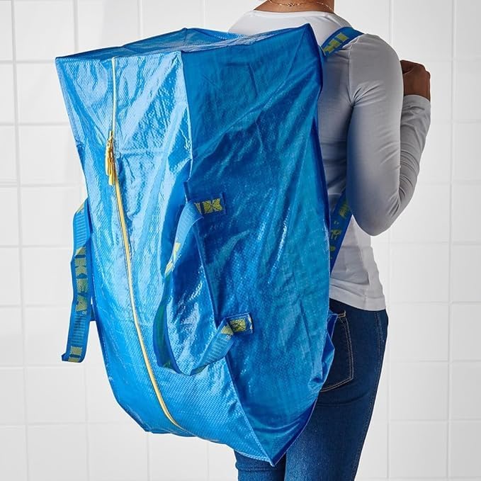 Ikea 901.491.48 Frakta Storage Bag, Blue, 4 Pack (Premium bag)
