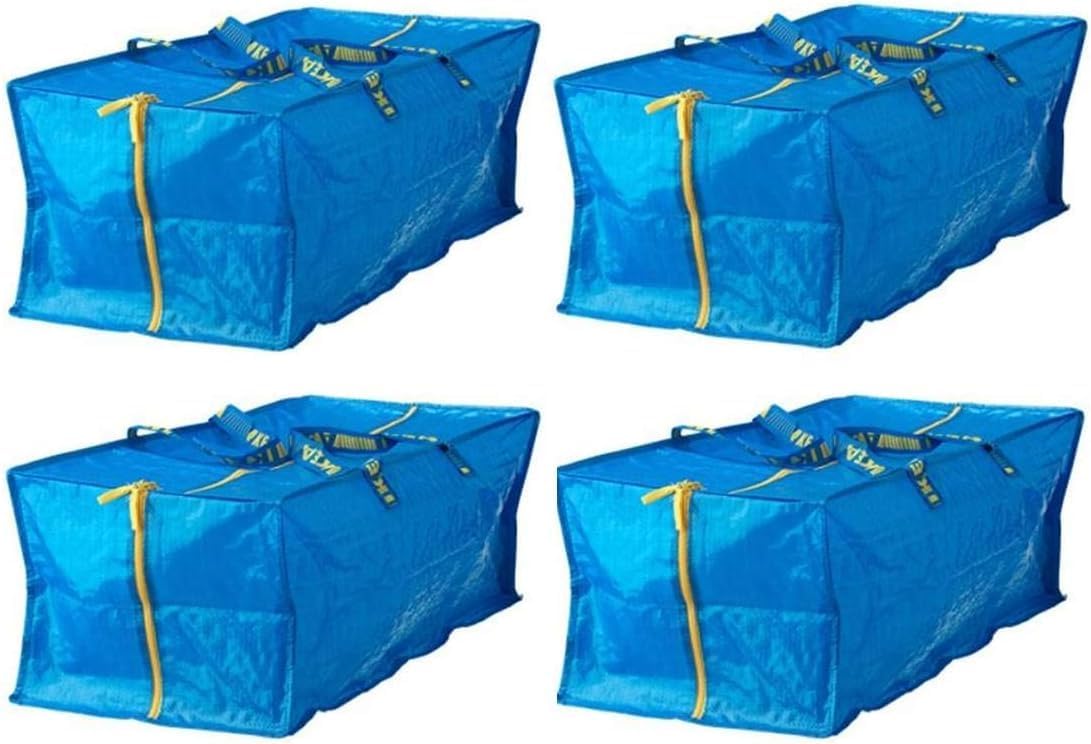 Ikea 901.491.48 Frakta Storage Bag, Blue, 4 Pack (Premium bag)