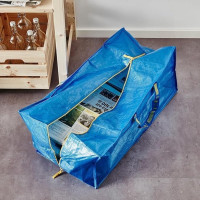 Ikea 901.491.48 Frakta Storage Bag, Blue, 4 Pack (Premium bag)