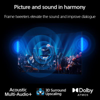 Sony 85 Inch Mini LED 4K Ultra HD TV X95L Series: BRAVIA XR Smart Google TV with Dolby Vision HDR and Exclusive Features for The PlayStation® 5 XR85X95L- 2023 Model,Black