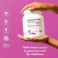 Theralogix Ovasitol Inositol Powder - 90-Day Supply - Myo-Inositol & D-Chiro Inositol for Hormone Balance & Ovarian Function Support* - NSF Certified - 400 g (180 Servings) 180 Servings (Canister)