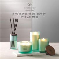 Chesapeake Bay Scented Candle | Balance + Harmony (Water Lily Pear) Medium Aromatherapy Tumbler Candle | Burn Time: Up to 57 Hours | Mind & Body Collection | Gifts for Women MEDIUM Balance + Harmony