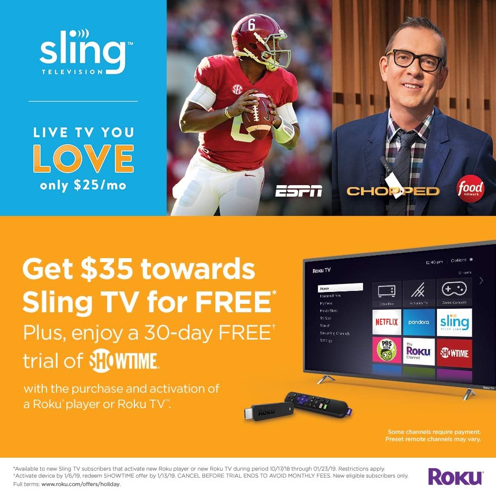 Roku 3800RW Streaming Stick GEN6 with Voice Remote - Black