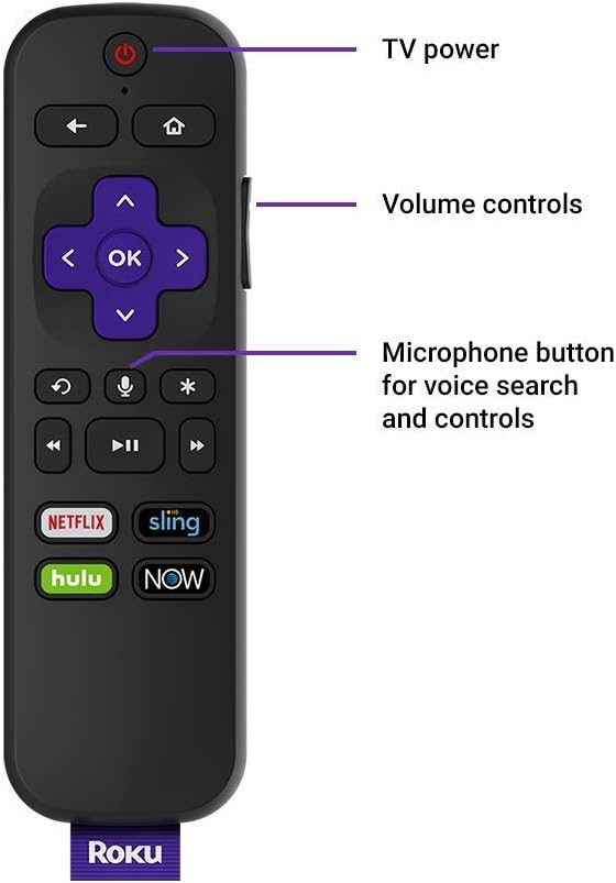 Roku 3800RW Streaming Stick GEN6 with Voice Remote - Black