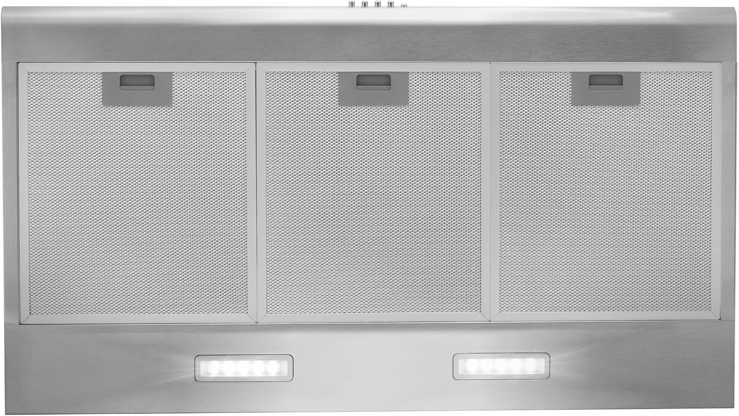 COSMO COS-5MU36 36 in. Delta Collection Ducted Under Cabinet Range Hood, Button Controls, Reusable Filters, LED Lights, Stainless Steel Stainless Steel 36 inch (Standard)