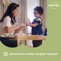 WaterWipes Sensitive+ Baby & Toddler Wipes, 3-In-1 Cleans, Cares, Protects, 99.9% Water, Textured Clean, Unscented & Hypoallergenic, 240 Count (4 Packs) Unscented 60 Count (Pack of 4)