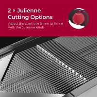 Mueller Austria Mandoline Slicer for Kitchen, Adjustable Vegetable Chopper, Fruit, Cheese Grater, Potato Chips Slicer - Black