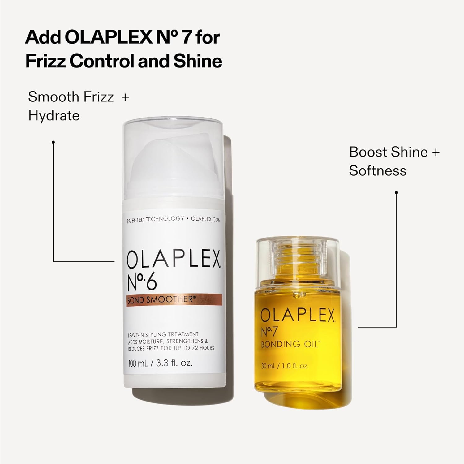 Olaplex Nº. 6 Bond Smoother: Leave-In Styling Treatment | Smooths, Conditions, & Strengthens | Frizz Control for Up to 72 Hours | For Coily, Curly, Straight, and Wavy, 100 mL / 3.3 Fl Oz 3.3 Fl Oz (Pack of 1)
