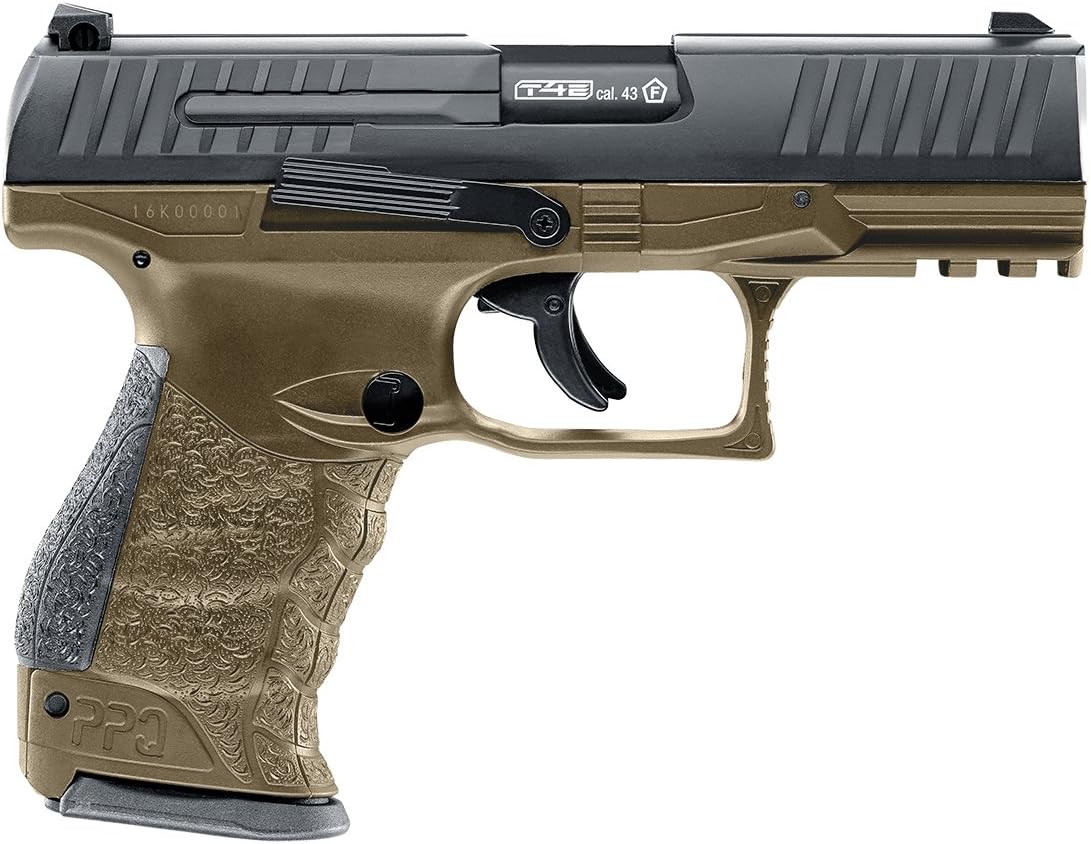 Umarex T4E Walther PPQ .43 Caliber Training Pistol Paintball Gun Marker Flat Dark Earth One Size