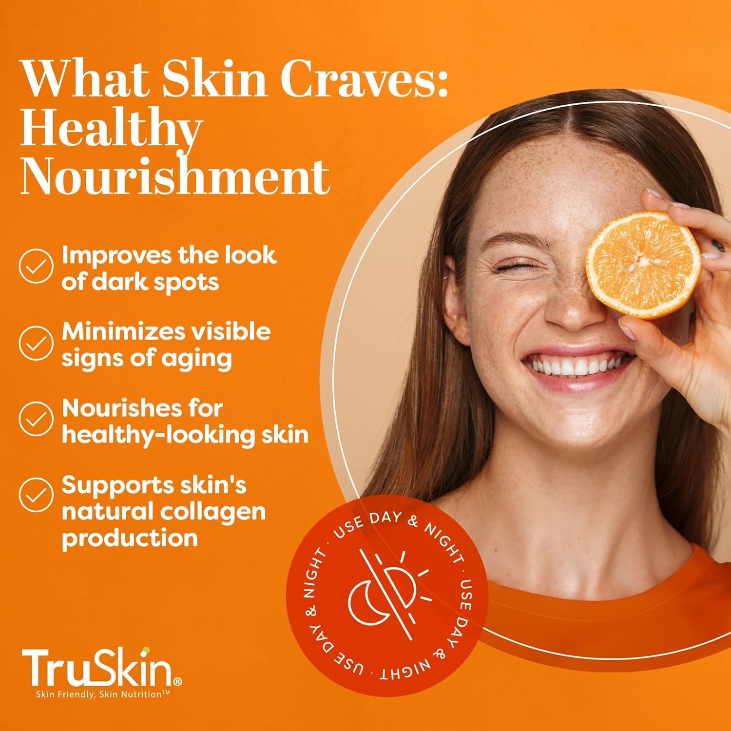 TruSkin Vitamin C Serum For Face – Anti Aging Formula with Vitamin C, Hyaluronic Acid, Vitamin E – Brightening Serum – Improve Appearance of Dark Spots, Tone, Fine Lines & Wrinkles, 1 Fl Oz 1 Fl Oz (Pack of 1)