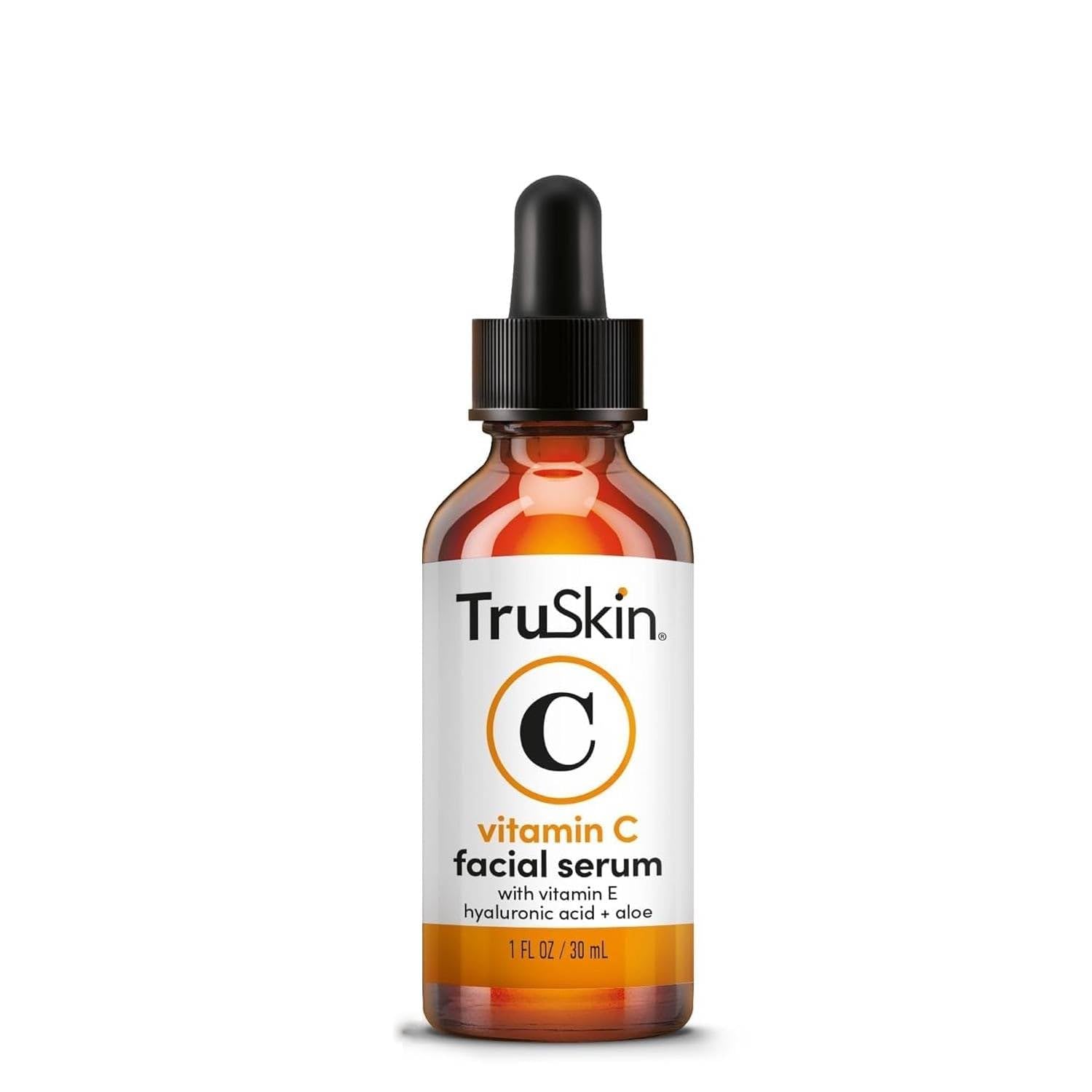 TruSkin Vitamin C Serum For Face – Anti Aging Formula with Vitamin C, Hyaluronic Acid, Vitamin E – Brightening Serum – Improve Appearance of Dark Spots, Tone, Fine Lines & Wrinkles, 1 Fl Oz 1 Fl Oz (Pack of 1)
