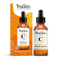 TruSkin Vitamin C Serum For Face – Anti Aging Formula with Vitamin C, Hyaluronic Acid, Vitamin E – Brightening Serum – Improve Appearance of Dark Spots, Tone, Fine Lines & Wrinkles, 1 Fl Oz 1 Fl Oz (Pack of 1)