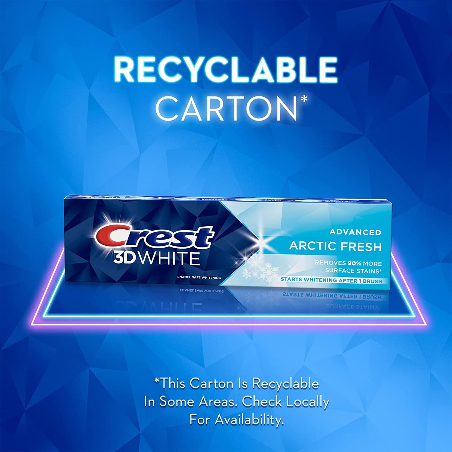 Crest 3D White Arctic Fresh Teeth Whitening Toothpaste, 3.8 oz (Pack of 3)