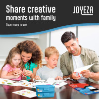 JOYEZA Premium Printable Vinyl Sticker Paper for Inkjet Printer - 25 Sheets Glossy White Waterproof, Dries Quickly Vivid Colors, Holds Ink Well - Inkjet & Laser Printer 25 Pack - Glossy