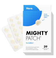 Mighty Patch™ Invisible+ Patch - Daytime Hydrocolloid Acne Pimple Patches for Covering Zits and Blemishes, Ultra Thin Spot Stickers for Face and Skin (24 Medium and 15 Small Patches) 39 Count