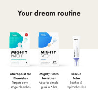 Mighty Patch™ Invisible+ Patch - Daytime Hydrocolloid Acne Pimple Patches for Covering Zits and Blemishes, Ultra Thin Spot Stickers for Face and Skin (24 Medium and 15 Small Patches)