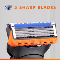 Gillette Fusion5 Power Razor Blades for Men, 5-Blade Razor Refills, 8 Count 8 Count (Pack of 1)
