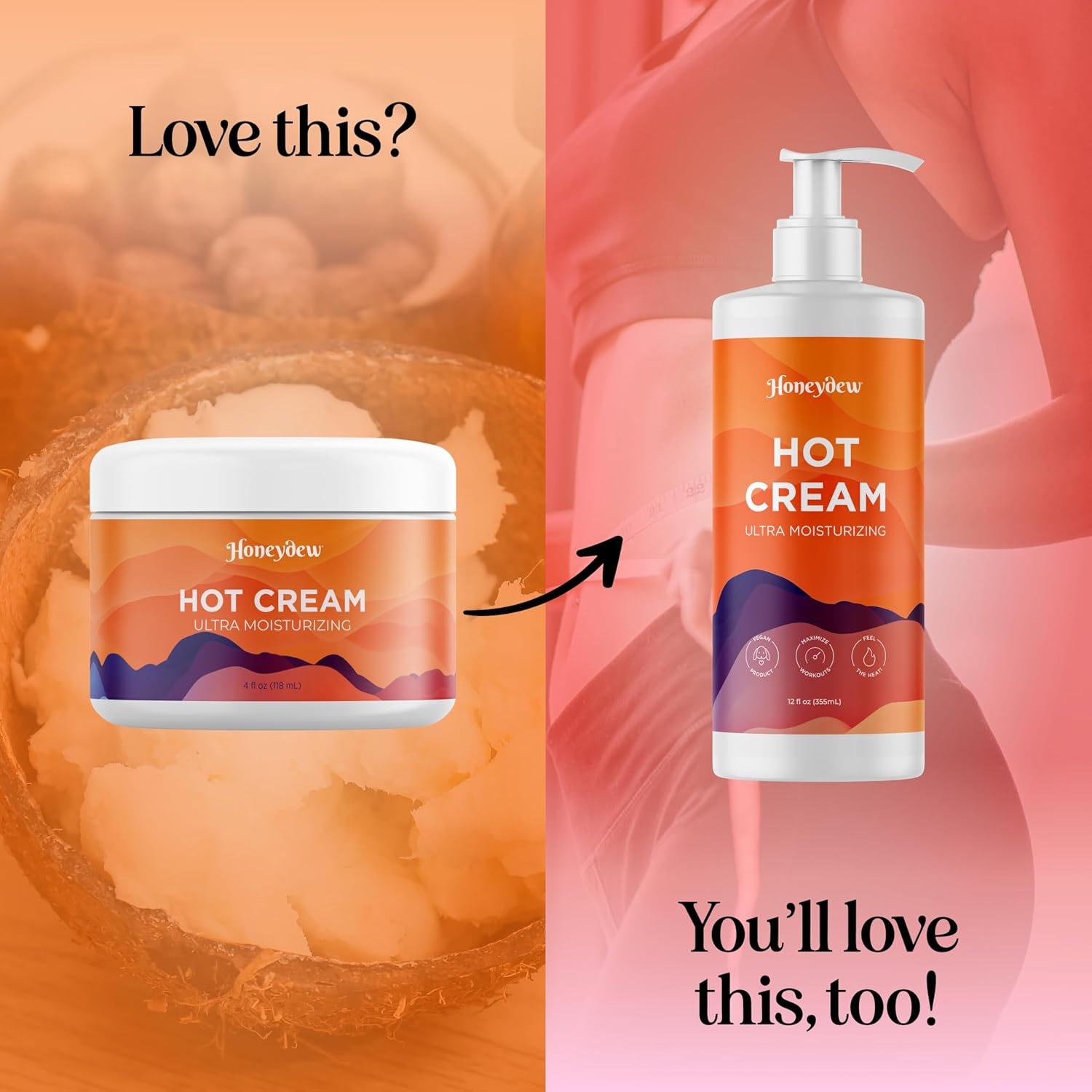 Hot Firming Lotion Sweat Enhancer - Skin Tightening Cream for Stomach Fat and Cellulite - Sweat Cream for Better Workout Results - Long Lasting Moisturizing Pre and Post Workout Massage Lotion menthol 4 Fl Oz (Pack of 1)