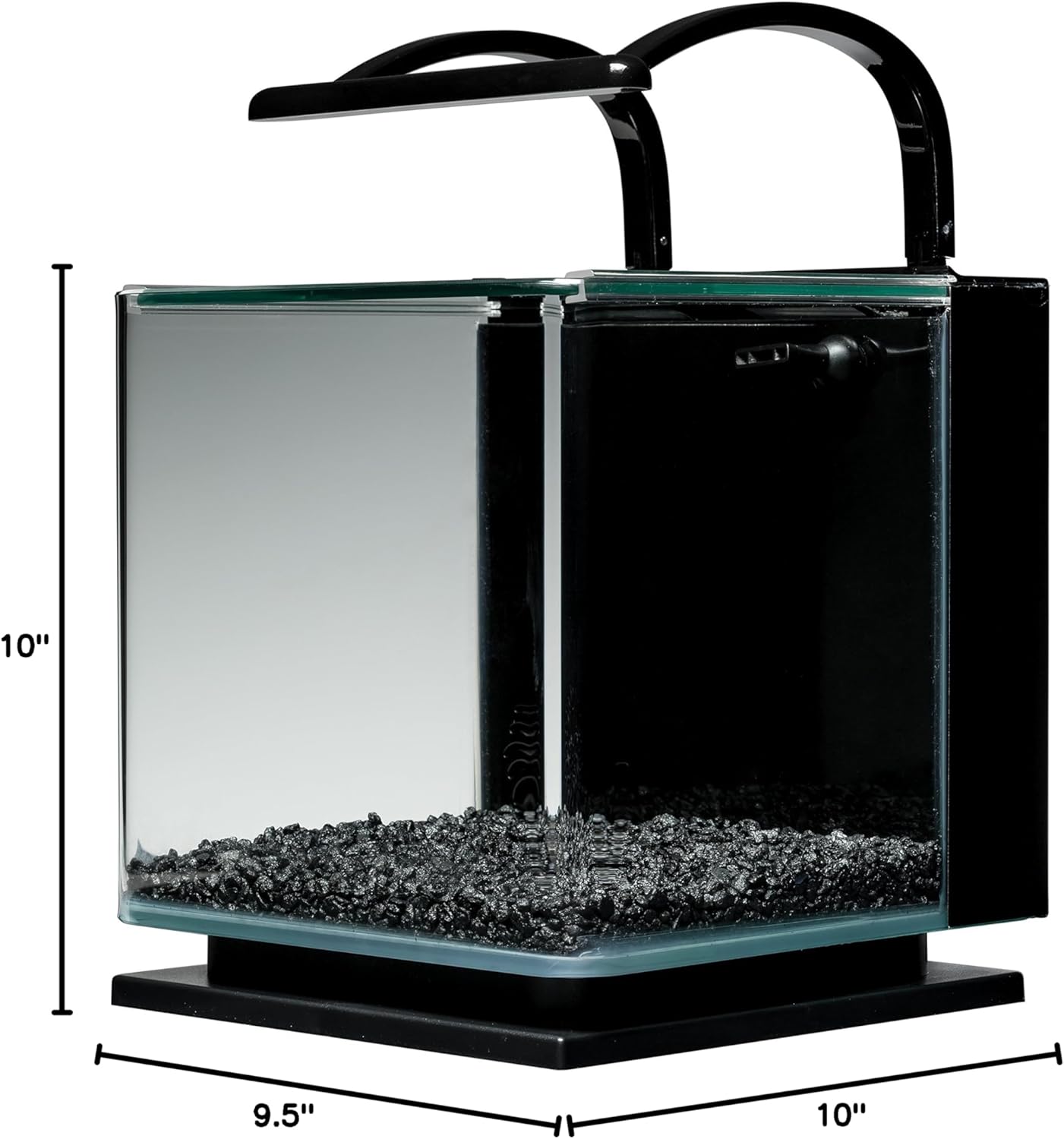 Marineland Contour 3 Aquarium Kit 3 Gallons, Rounded Glass Corners, Includes LED Lighting 3-Gallon