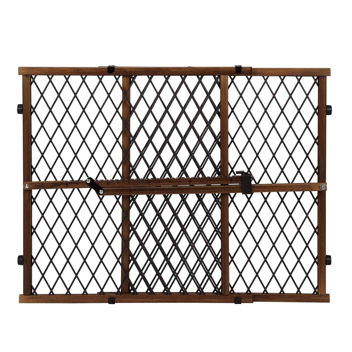 Evenflo Position & Lock Baby Gate, Pressure-Mounted, Farmhouse Collection