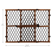 Evenflo Position & Lock Baby Gate, Pressure-Mounted, Farmhouse Collection