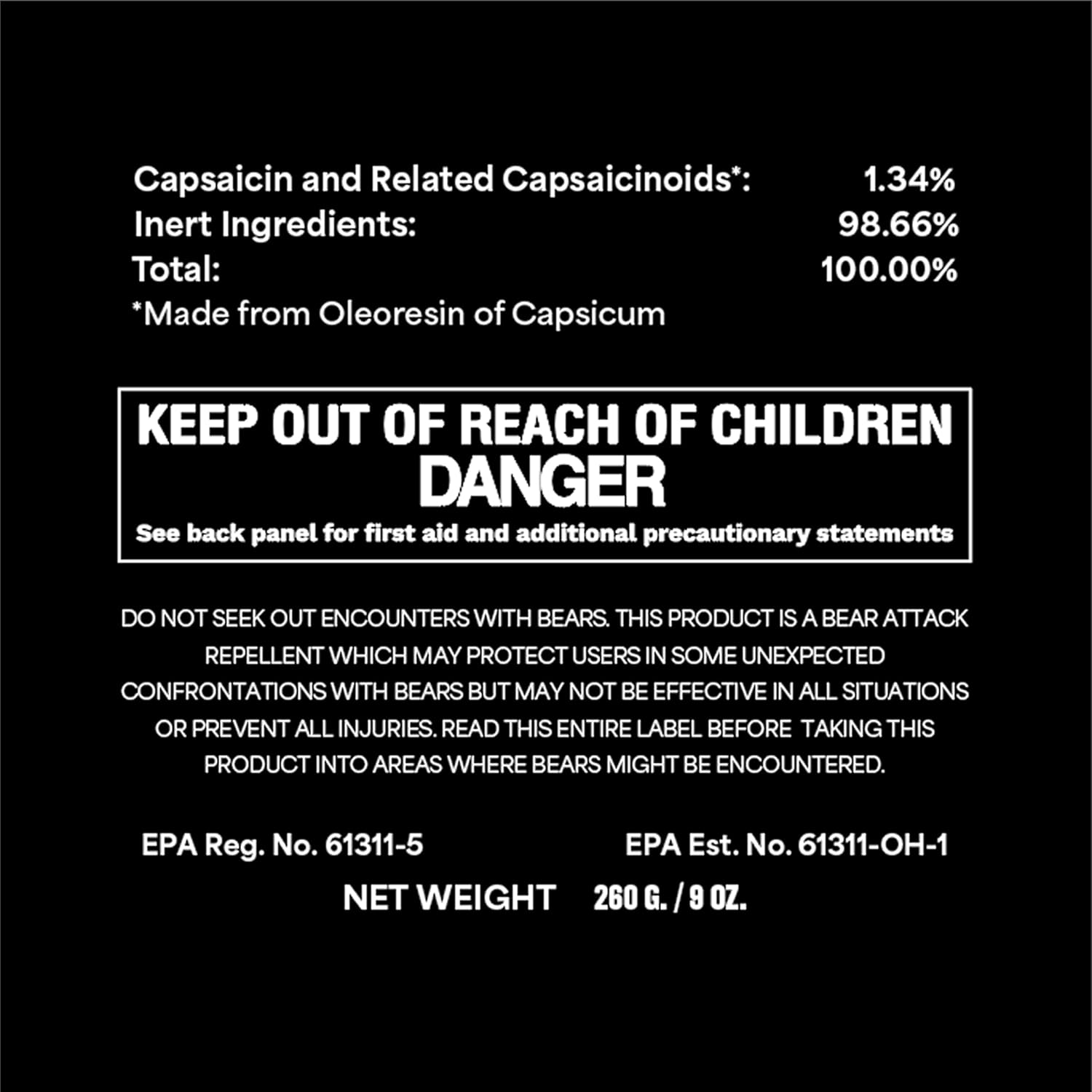 Mace Bear Spray - Guard Alaska Bear Deterrent & Self Defense Spray, 9.17 oz, 20ft Effective Range Up to 40ft, EPA Registered, Max Strength 20% OC, Great for Hiking, Camping, Hunting Bear Spray (2025 Model)