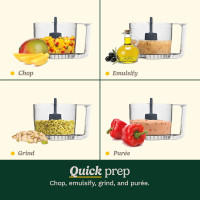 Cuisinart Mini-Prep Plus Food Processor, 24-Ounce Mini Food Processor to Chop Herbs, Vegetables, and Hard Cheese, 24-Ounce Work Bowl, Reversible Stainless Steel Blade, DLC-2ABC, Brushed Chrome/Nickel Brushed Chrome 24-ounce Processor