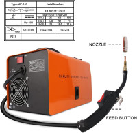 ETOSHA 140Amp MIG Welder, Flux Core Welder AC 110V Gasless Welding Machine with IGBT Inverter, Automatic Wire Feed Welders Portable Metal Welder No Gas 110 Voltage 140A Compact Welder with Welding Gun MIG 140