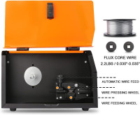ETOSHA 140Amp MIG Welder, Flux Core Welder AC 110V Gasless Welding Machine with IGBT Inverter, Automatic Wire Feed Welders Portable Metal Welder No Gas 110 Voltage 140A Compact Welder with Welding Gun MIG 140